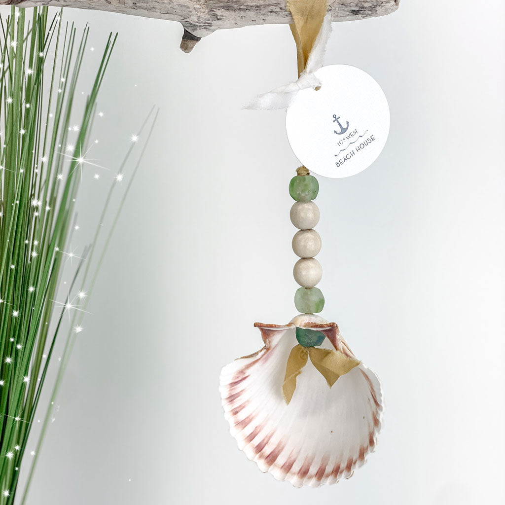 Handmade Seashell + Glass Home Decor