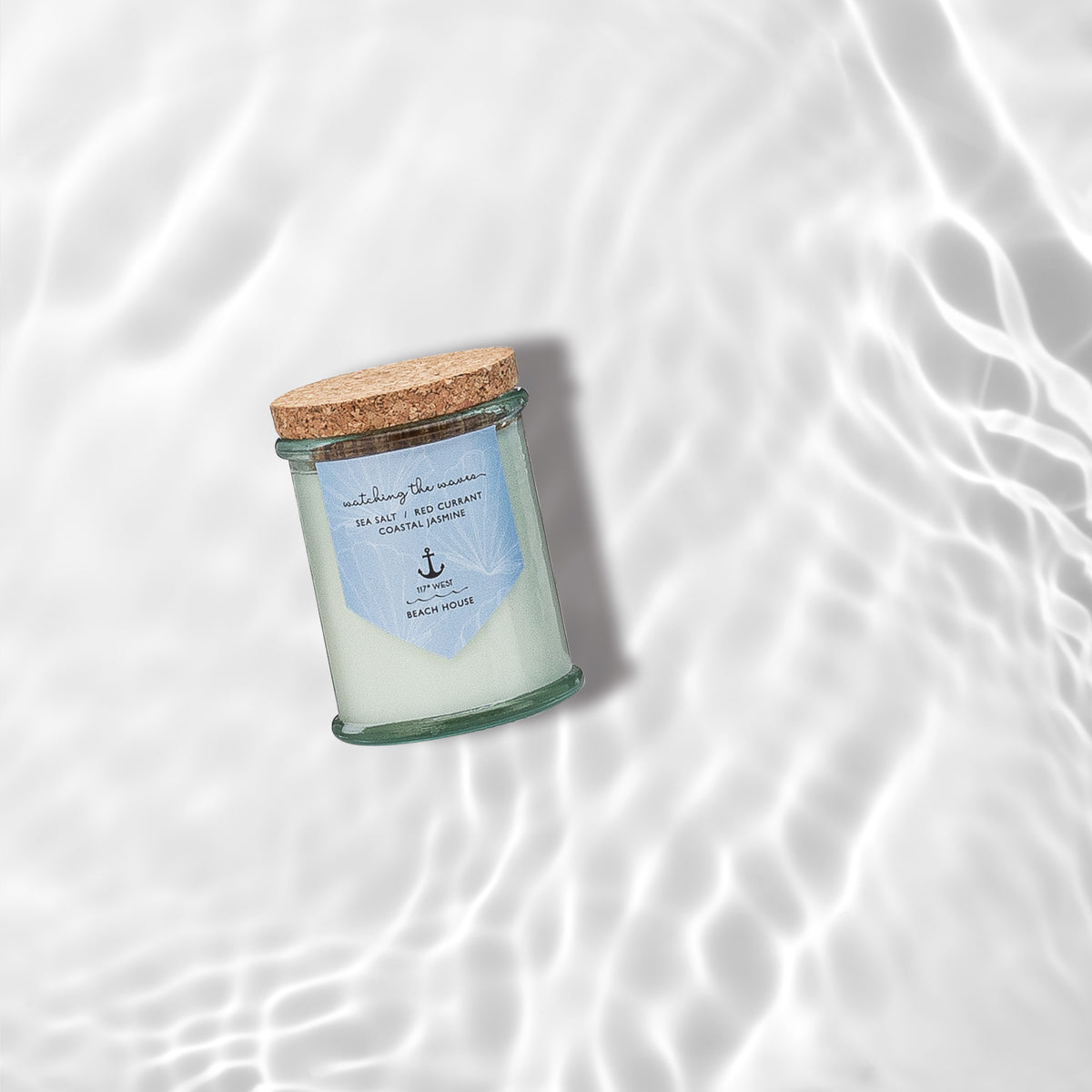 BEACH HOUSE MINI CANDLES - recycled glass and natural wax